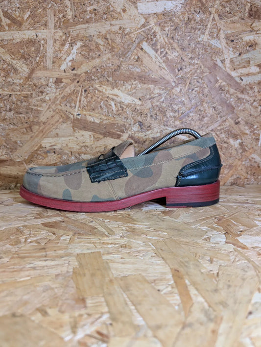 Tommy Hilfiger Collection Penny Loafer Mens UK 10.5 Camo Slip On Casual Leather
