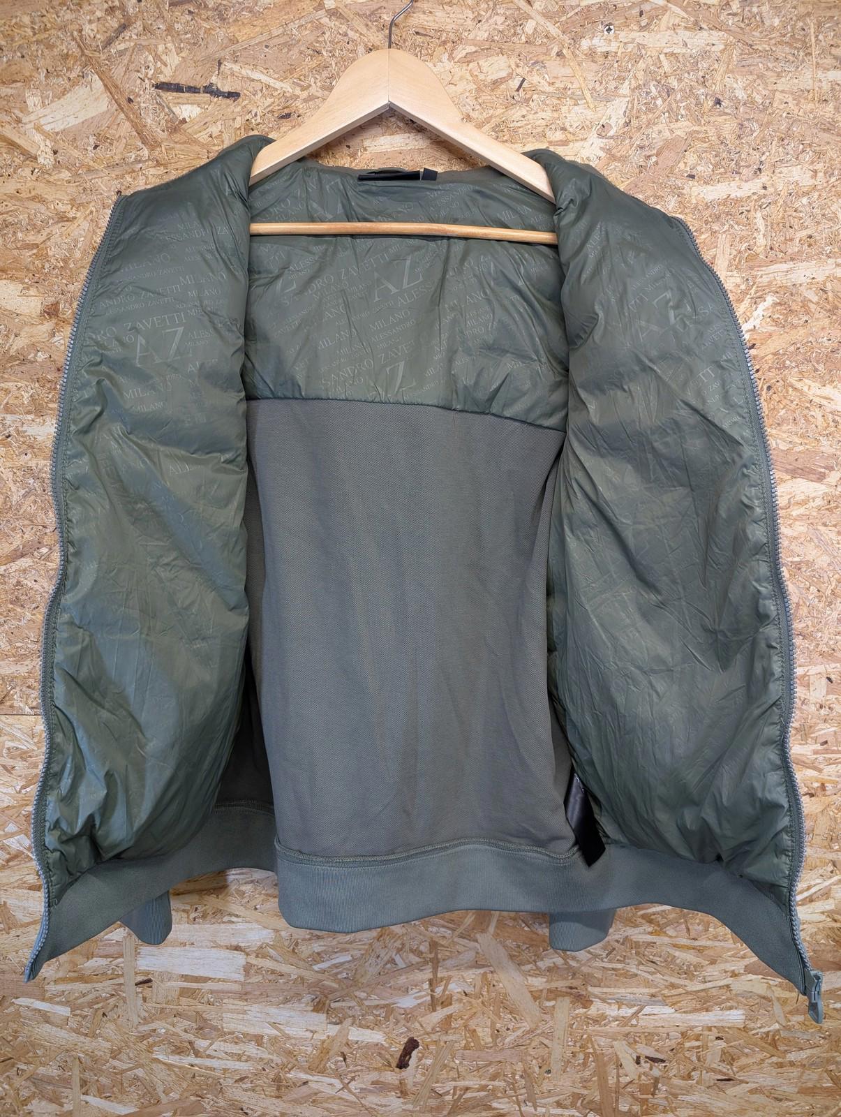 Alessandro Zavetti Puffa Jacket Medium Men Utility Track Khaki Green Zip Chore