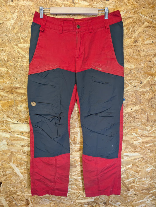 Fjallraven G1000 Tundra Trousers Mens W30 L32 Red Black Regular Straight Hiking