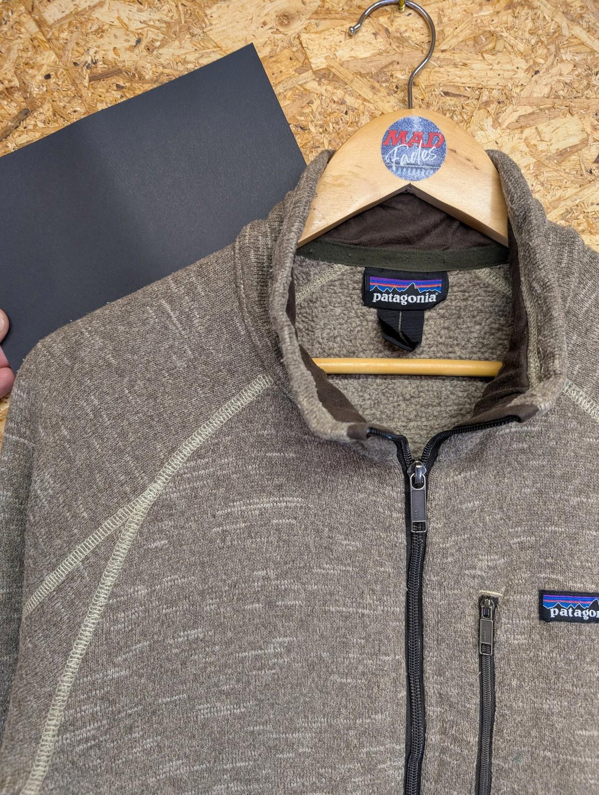 Patagonia Better Sweater Fleece Jacket Large Men Oatmeal Brown Full Zip Hiking