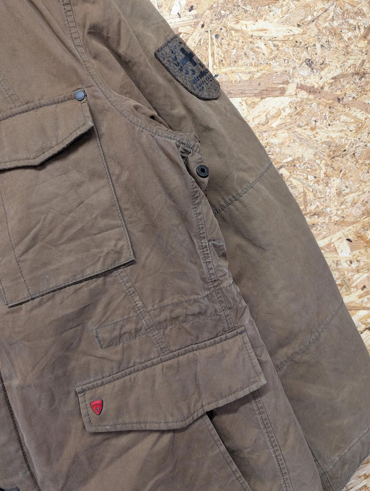 Strellson Jacket XL 44 Men Brown Chore Swiss Cross Edition Detachable Wool Liner