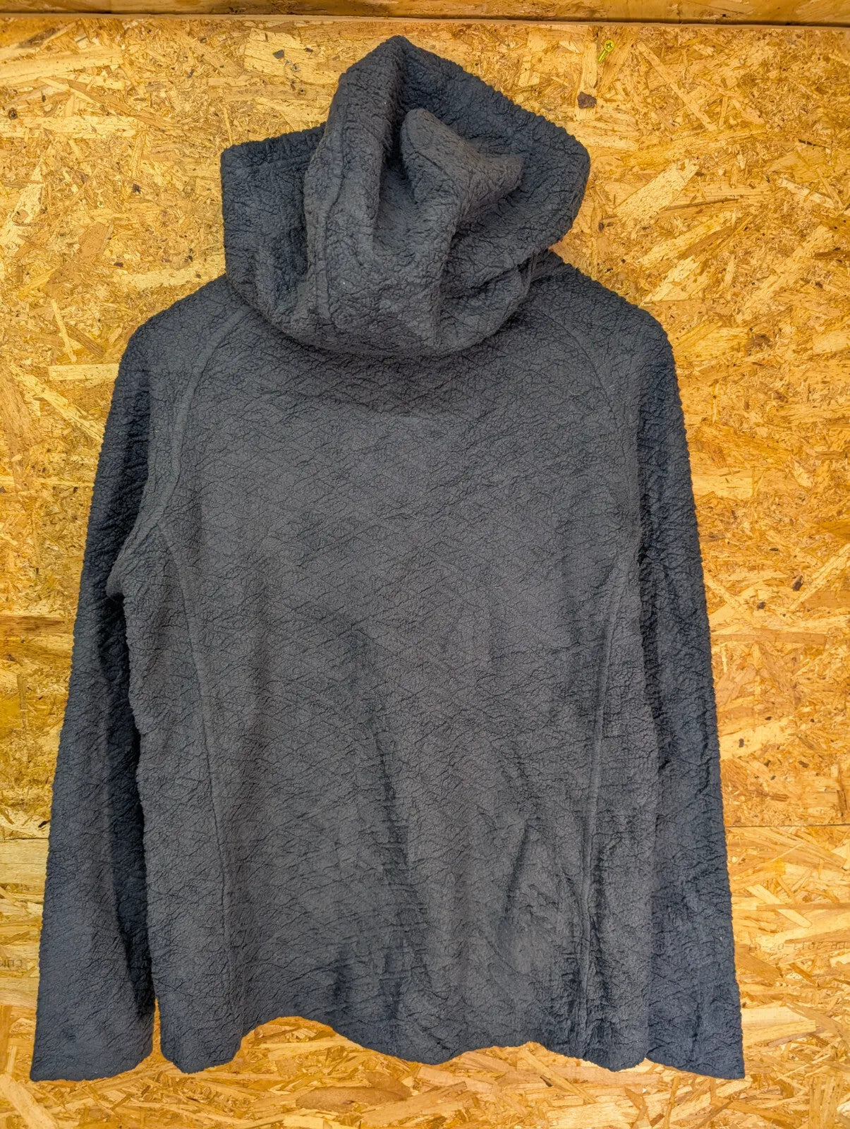 Patagonia Diamond Capra Hoodie Womens Medium Pullover Navy Blue Mock Tech Fleece