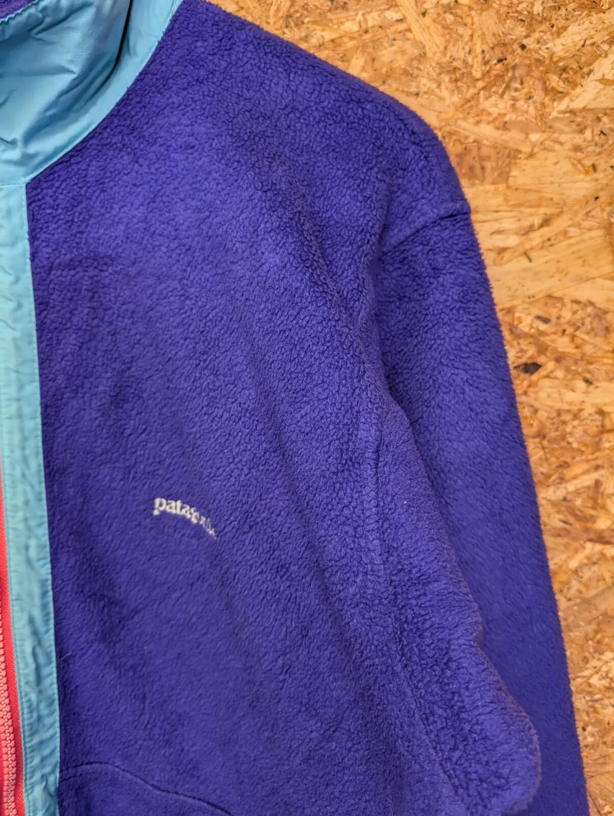 Vintage 1989 Patagonia Fleece Mens Medium Cobalt Blue USA Made 1/2 Zip 80s Rare