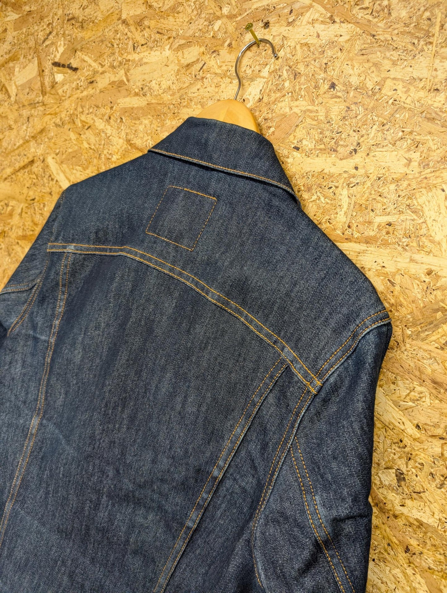 Levis X Nike SB Trucker Jacket Mens Size Small Blue Denim Jean Collab Rare