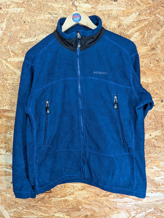 Patagonia R3 Radiant Fleece Jacket Mens Medium Teal Blue Full Zip Synchilla