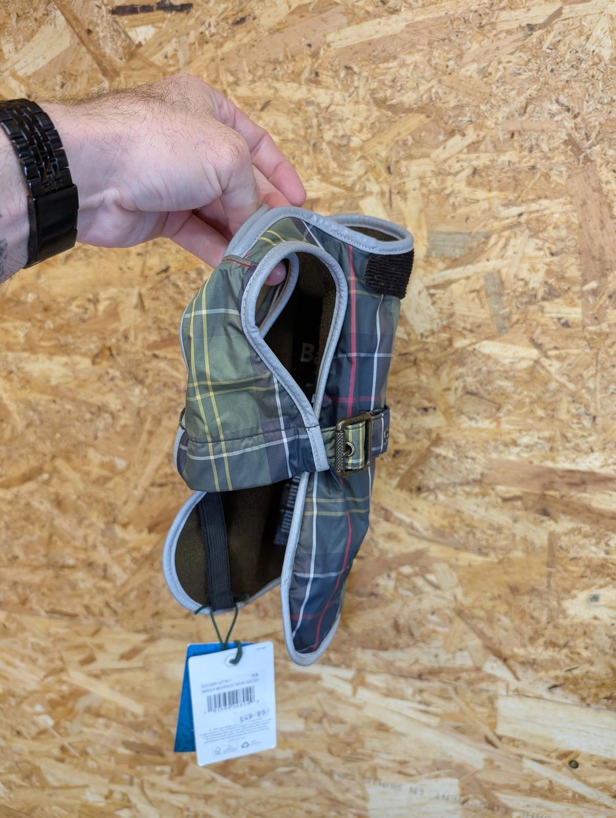 Barbour Tartan Dog Coat XS Waterproof Jacket Breathable Plaid Check