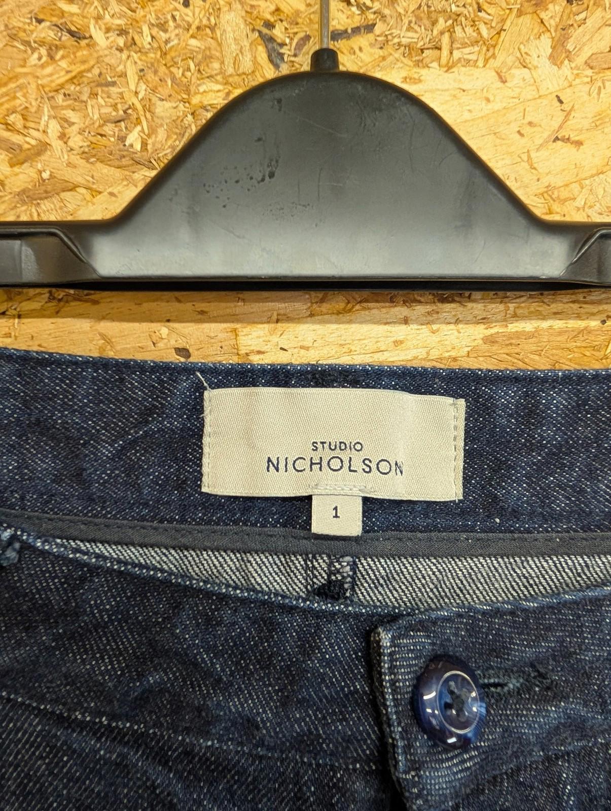 Studio Nicholson Dee Jeans Womens W29 Size 1 Cropped Japanese Balloon Blue