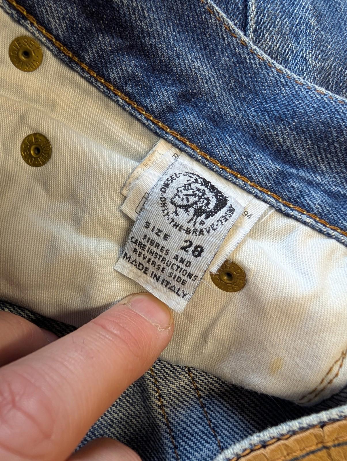 Diesel Basic Jeans W28 L34 Men RR55 Straight Italian Denim Blue 90s Vintage