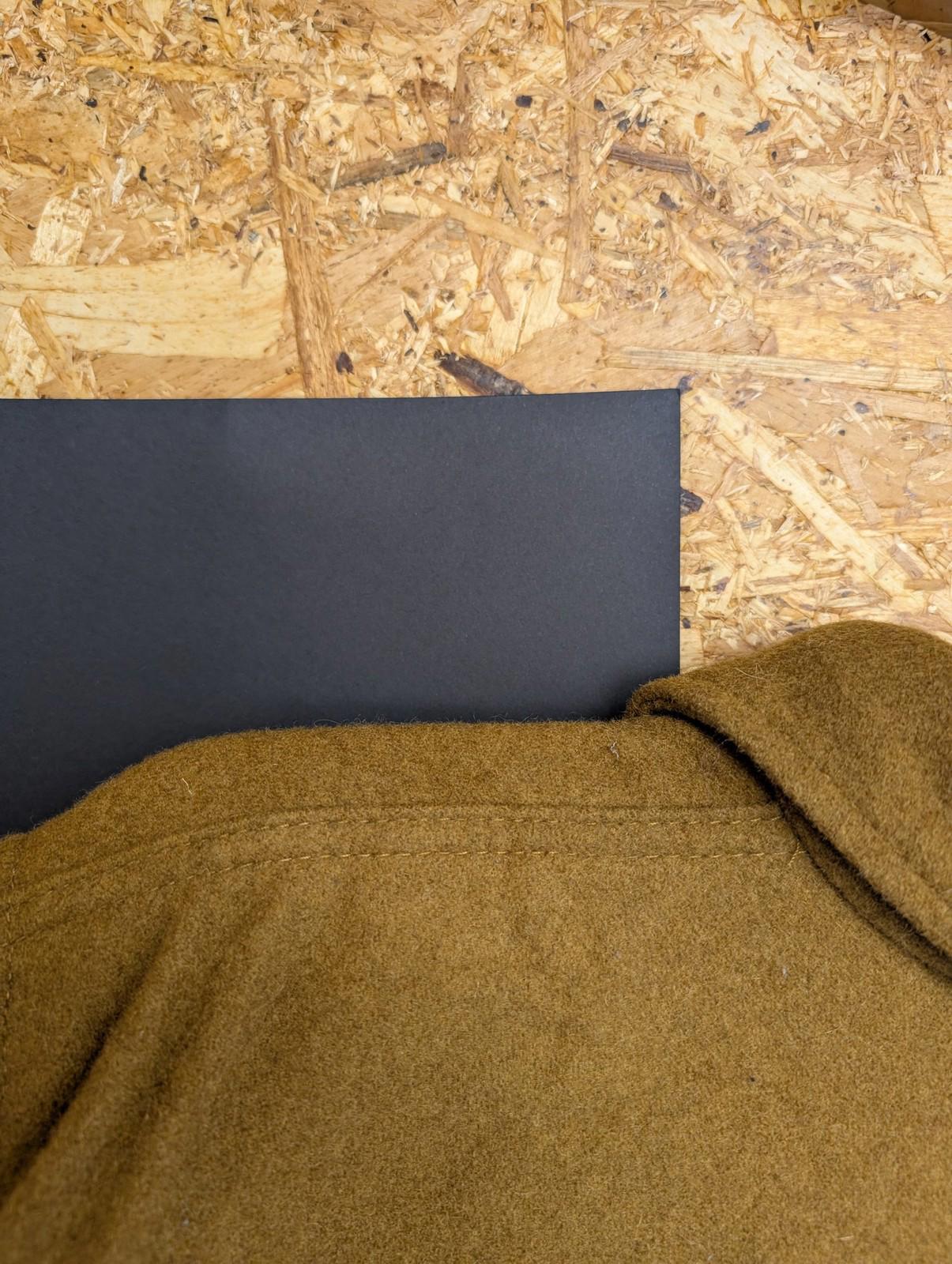 Filson Jac Wool Shirt Men Small Button-Up Heavy Duty Dark Tan Brown Overshirt