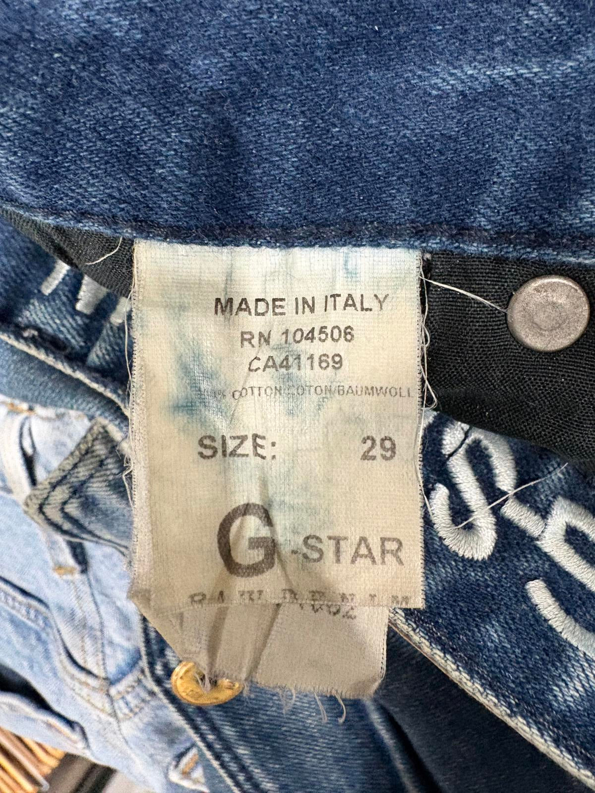 G-Star Raw Radar Low Rise Loose Jeans W29 L30 Women Blue Denim Y2K Vintage