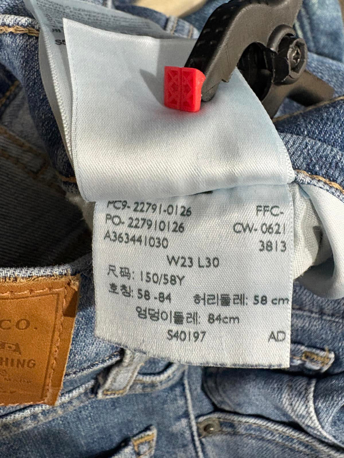 Levis Mile High Super Skinny Jeans Girls Age 11 W23 L30 Slim Blue Premium Big E