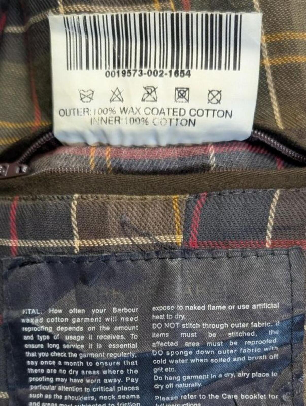 Barbour Utility Jacket Women Size 16 Khaki Green Wax Cotton Coat International