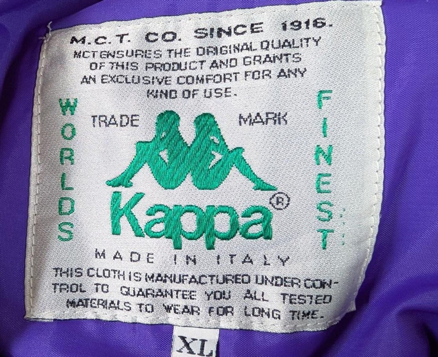 Vintage Kappa Smock Jacket XL Men Black Pink 90s Shell Made Italy Rave 1/4 Zip