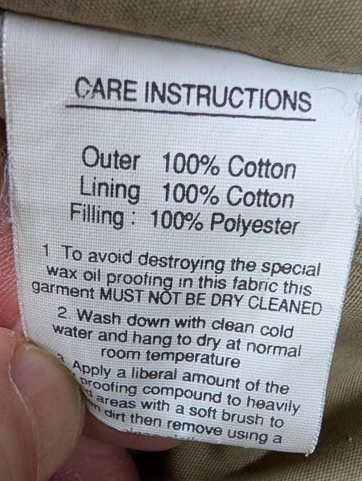 Driza-Bone Brown Wax Jacket XXL Padded Men Made in England Leather Collar