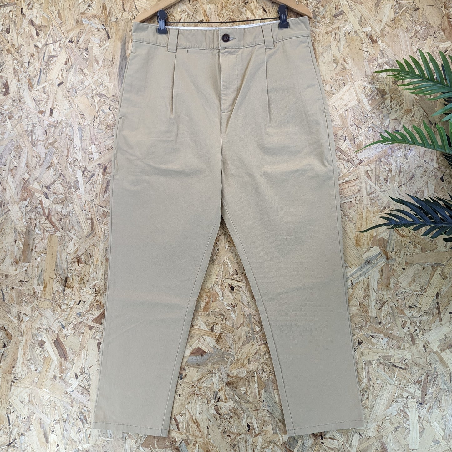 Stronghold Workwear Cotton Beige Canvas Chino Pants USA Utility Hiking W32 L32