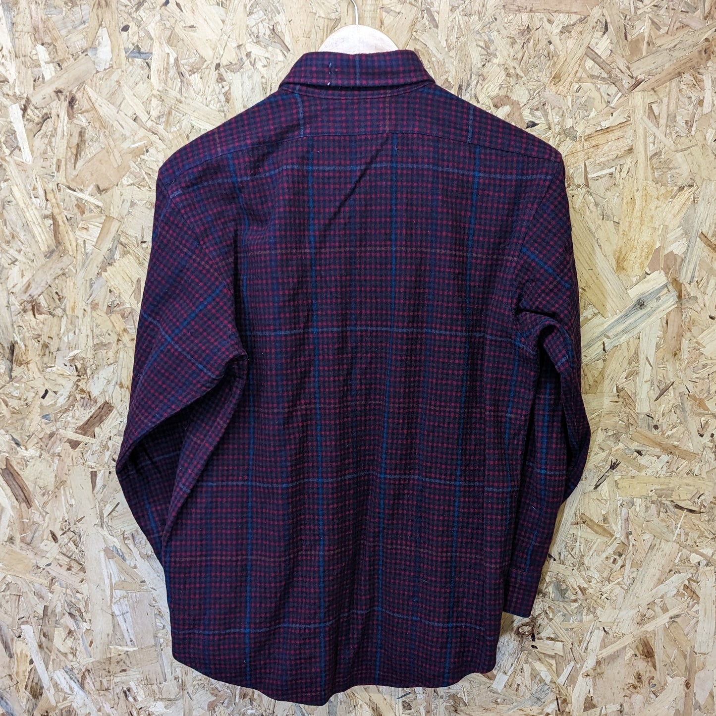 Pendleton USA Vintage 90s Heavy Duty Wool Shirt Jacket Check Plaid Red Medium