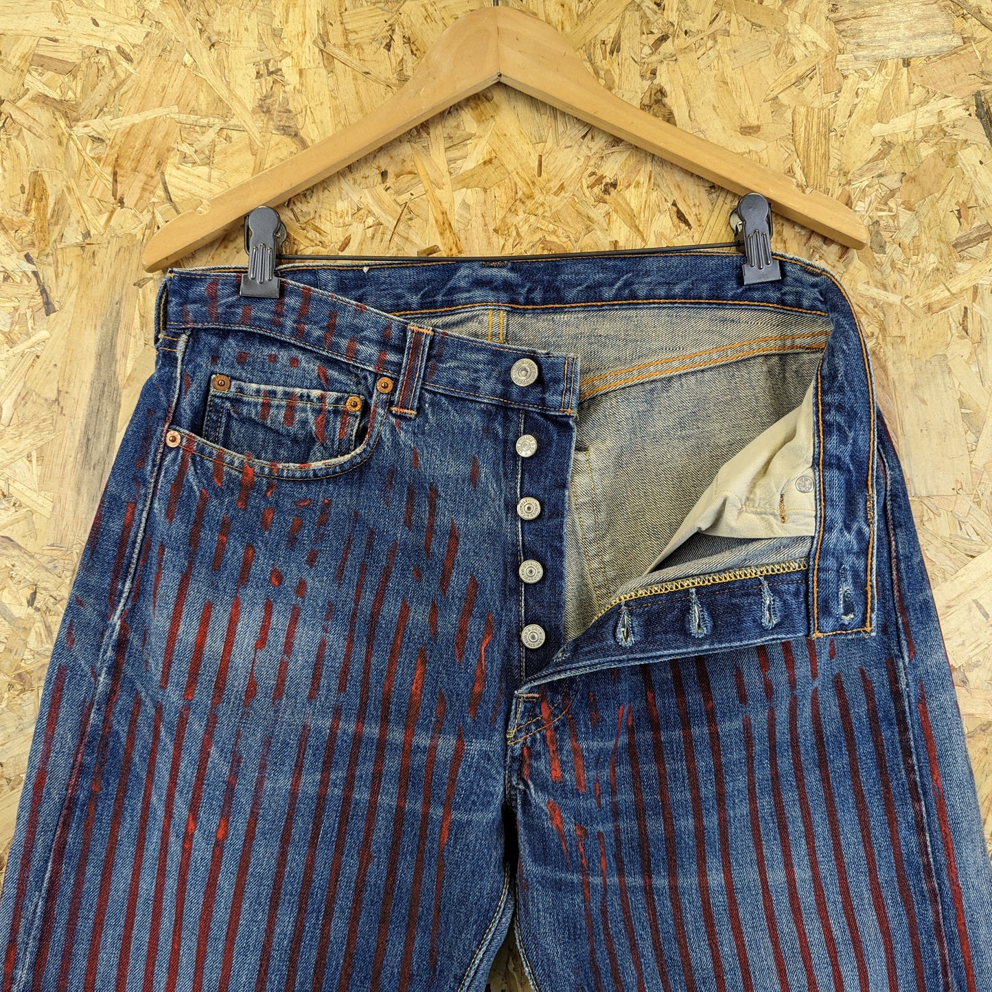 Levi’s 1966 501xx Valencia St 555 Early LVC 2001 Selvedge Redline Warhol W34