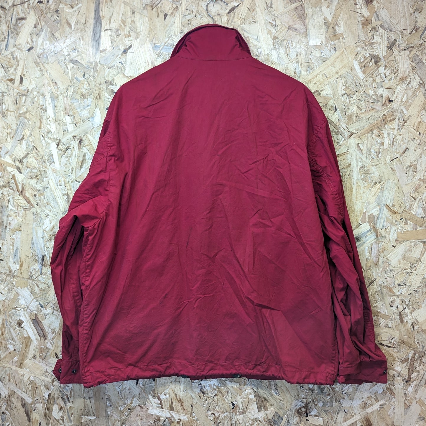 Burberry Lightweight Cotton Harrington Bomber Jacket Red Vintage 90s 42.5 Large