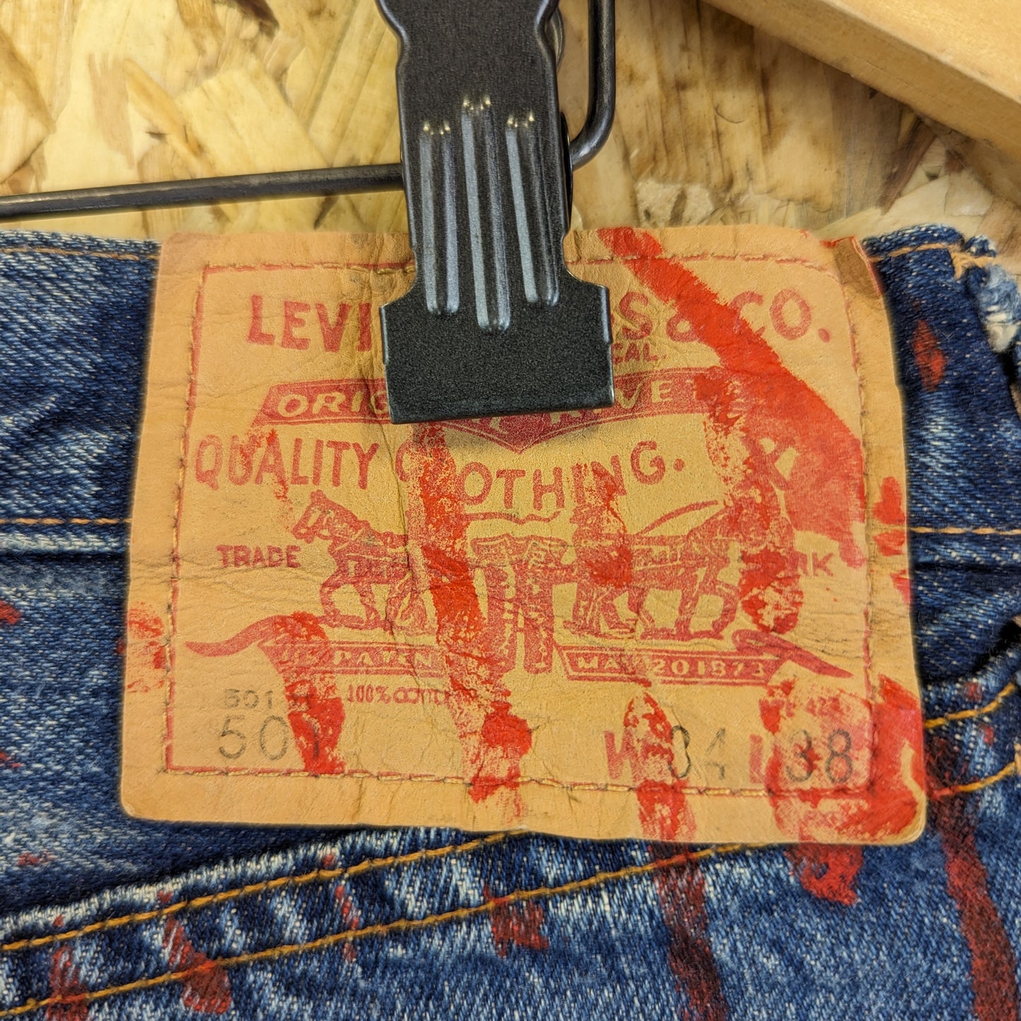 Levi’s 1966 501xx Valencia St 555 Early LVC 2001 Selvedge Redline Warhol W34